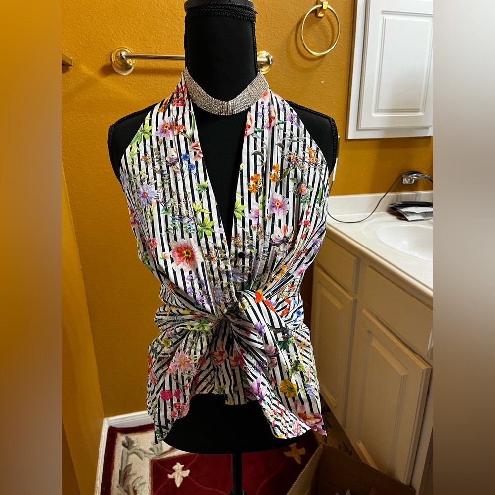 Zara Vibrant Patterned Blouse